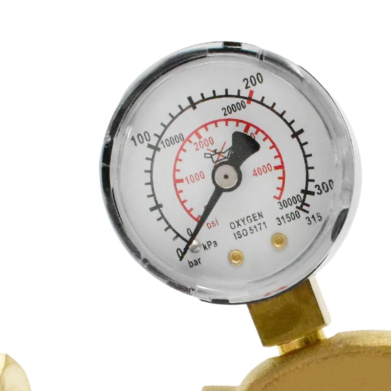 Industrial Oxygen Pressure Reducer OR2-01 with Dual Gauges for Gas Cylinders - Image 3