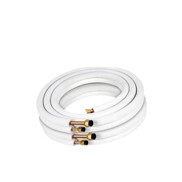 Pure Copper HVAC Refrigeration Line Set (TP2 Copper, Double-Layer Insulation) for 1HP-5HP Air Conditioners