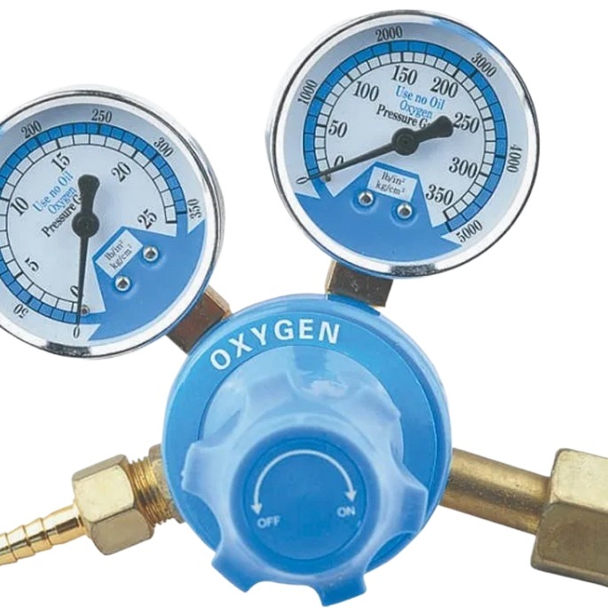 LPG Gas Regulator with Dual Pressure Gauges (0-2.5 MPa & 0-25 MPa) for Propane Acetylene Oxygen Tank - Image 2