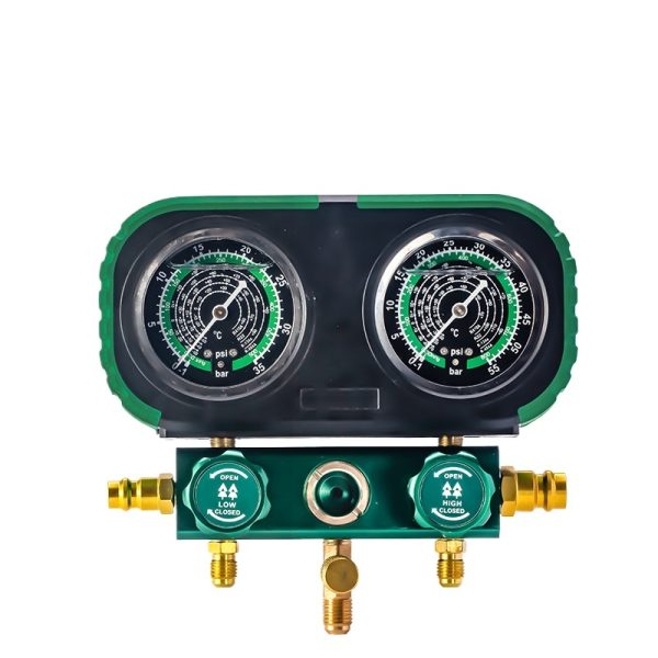 Automotive AC Manifold Gauge Set (Dual Gauge) for R134a R22 R410a R404 Refrigerant - Anti-Jump Core Accurate Measurement - Imagem 3