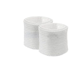 Humidifier Filter Replacements (White, Pleated) for Kaz Vicks V3100, V3500, HCM-300T, Replaces WF2