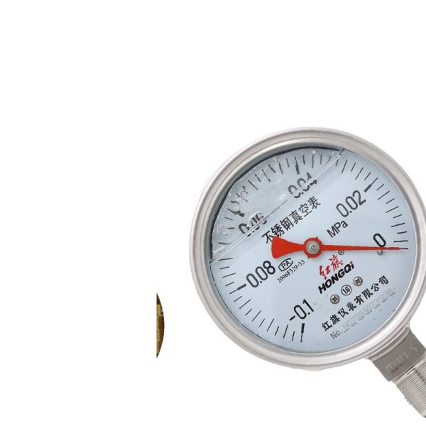 Hongqi YTN-100BF Stainless Steel Pressure Gauge - Shockproof, Corrosion Resistant, High Temperature, Negative Pressure Options - Изображение 2