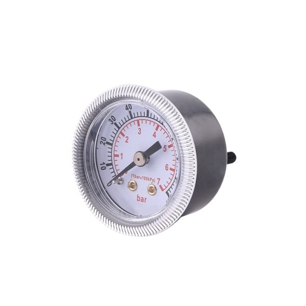 General Black Iron Case Pressure Gauge with Copper Connector (40mm, 0-100bar/psi, Axial Connection) - Image 3