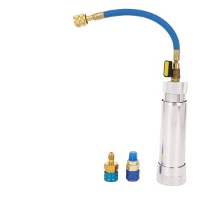 Automotive AC Refrigerant Oil Injector Kit (R134a/R1234yf compatible) for Car HVAC System Maintenance