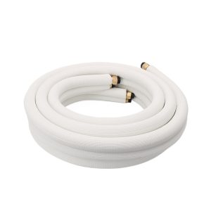 Universal HVAC Copper Pipe Extension Kit with Double-Layer Insulation (6.35mm x 0.6mm / 15.88mm x 0.7mm)