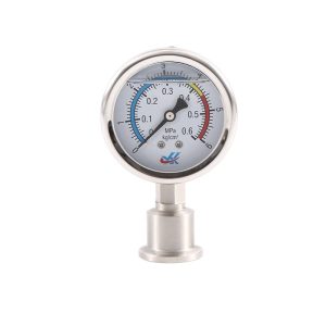 Sanitary Diaphragm Pressure Gauge Y63L-A (0-0.6MPa) for HVAC Systems