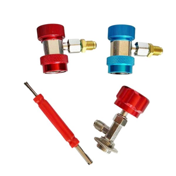 R134a Manifold Gauge Set Dual Core with Metal Handles & Anti-Vibration Protector for Car A/C Refrigerant Charging - Изображение 3