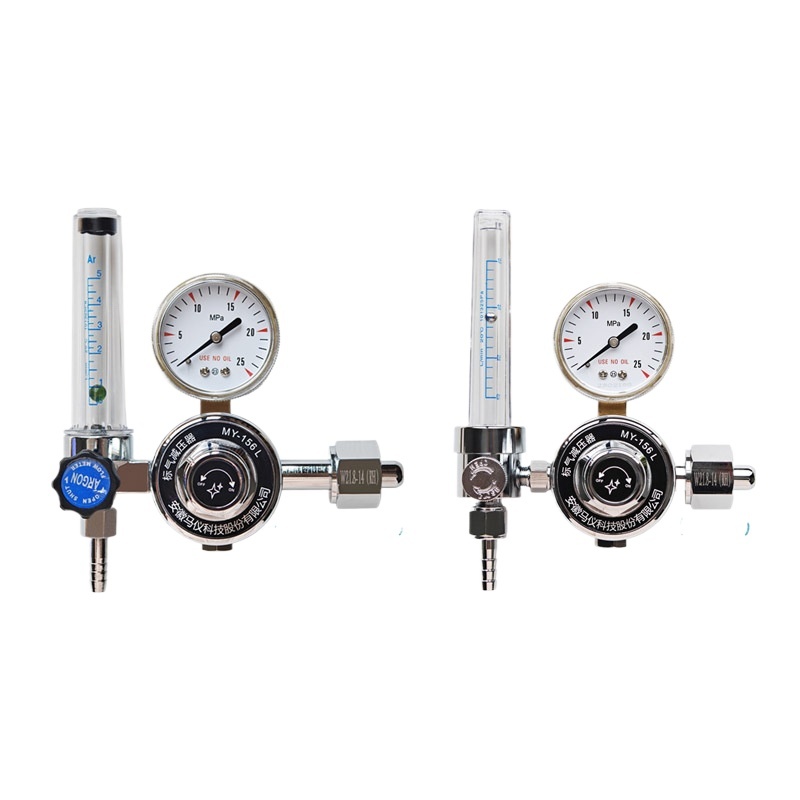 MY-156L Standard Gas Pressure Reducer with Flow Meter (0-25MPa) for Argon Welding Replaces W218-14(RH) - Image 2