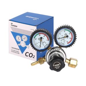 Yuepai YQT-731L Non-Heating CO2 Pressure Regulator Gauge 0-25 MPa Gas Flow Reducer for Welding