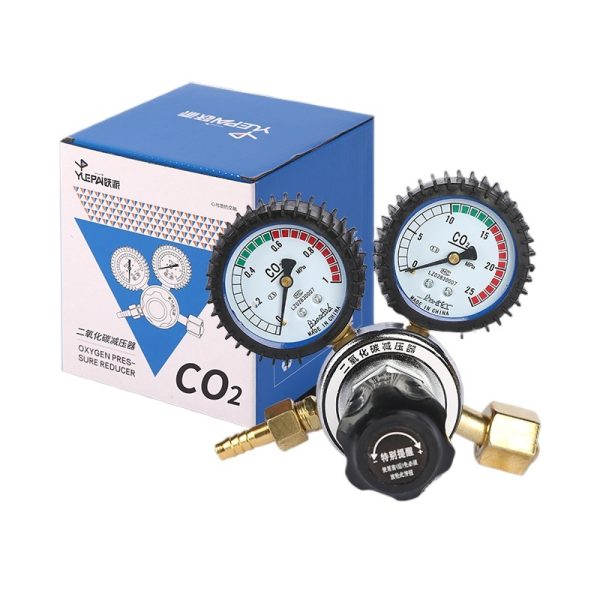 Yuepai YQT-731L Non-Heating CO2 Pressure Regulator Gauge 0-25 MPa Gas Flow Reducer for Welding