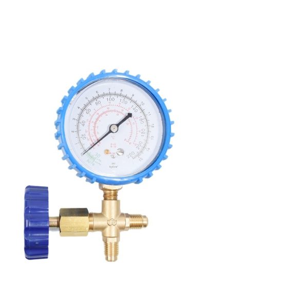 AC Refrigeration Manifold Gauge Low Pressure Gauge for R-22 R-12 R-134a 1/4" Thread (0-15kgf/cm²)