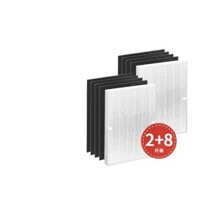HEPA Filter 2-Pack + Activated Carbon Pre-Filter 8-Pack Replacement for Winix Air Purifier