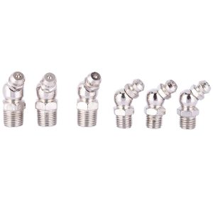 Grease Nipple Zerk Fitting (6mm to 12mm, Straight & 45/90 Degree Angled) for Mechanical Equipment