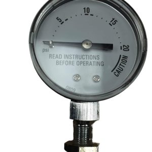 Analog Pressure Gauge Y40 (0-20 psi) for Air & Liquid Systems