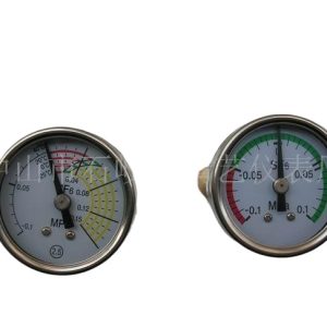 Durable SF6 Pressure Gauge (-0.1~0.1 MPa) for SF6 Load Switch Application, 316L Stainless Steel, Axial Thread Connection, DN40