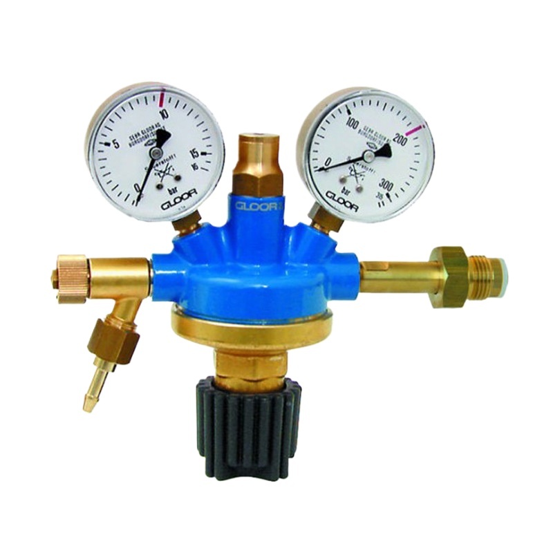 GLOOR Oxygen Regulator Dual Gauge Pressure Reducer (0-25Mpa Inlet, 1.25Mpa Outlet) for Welding Systems - Image 2