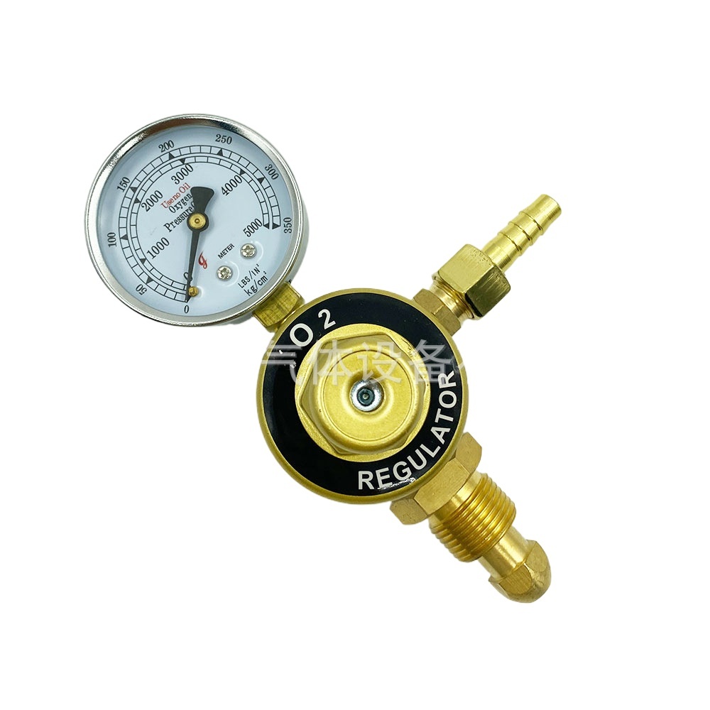 Oxygen Pressure Regulator Single Gauge G5/8" Anti-Vibration O2 Gas Meter for Welding & Cutting, Made in Ningbo, Export to India & Southeast Asia - Image 2