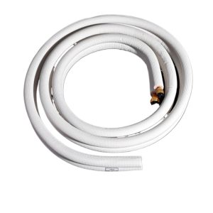 Embossed Copper HVAC Line Set (6.35*0.6 + 9.52*0.6) for 1HP AC Unit, Flexible and Oxidation Resistant, Compatible with Panasonic Air Conditioners