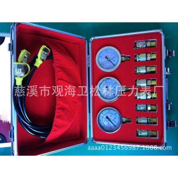 Hydraulic Pressure Gauge Kit (10/25/40/60 MPa) for Excavator Fluid Pressure Testing, compatible with Universal Hydraulic Systems - รูปภาพ 2