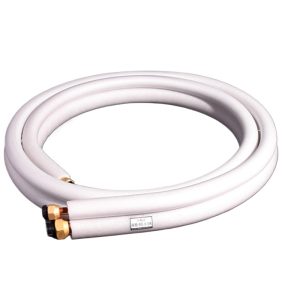 Premium Copper Air Conditioner Tube (12.7mm x 0.6mm + 19.05mm x 0.8mm) with Anti-Aging Insulation, 3m Length, for Universal AC Systems Replaces HVAC Copper Lines
