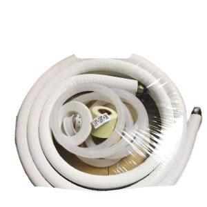 Insulated Copper HVAC Line Set (1/4" + 3/8" x 3M) with Pure Copper Pipe, Thickened Insulation, Pressure Resistant for Mini-Split Air Conditioners