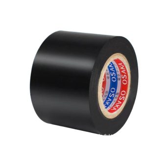 Black PVC Rubber Insulating Tape (40mm x 10m) for Electrical Wiring and HVAC Ducting - Replaces 2222 Model