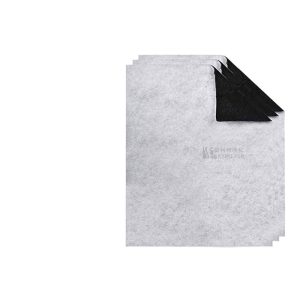 Flame Retardant Range Hood Grease Filter Paper with Activated Carbon Cotton for Kitchen Exhaust Hoods (57x47cm Composite)
