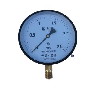 Tianjin Xingyuan Y-150 Pressure Gauge with 0-2.5 MPa Range, 1.6 Accuracy Class Meter for Industrial Water and Oil Pressure Testing, Replaces 366889-000464