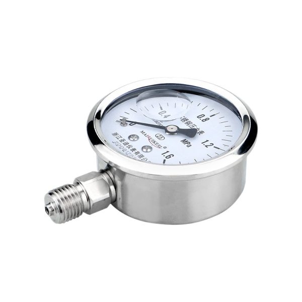 YN60BF Stainless Steel Pressure Gauge (0-1.6 MPa, 2.5 Accuracy, M20x1.5 Thread) for Industrial HVAC Systems - Imagem 2