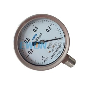 Stainless Steel Vacuum Pressure Gauge -1 to 0 Bar (KI 1.6) for HVAC Systems, Replaces 15084391