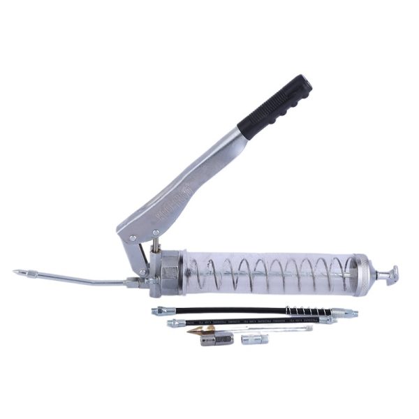 Clear Lever Grease Gun (900cc, 10000-13000 PSI) for Excavators & Construction Machinery - 이미지 2