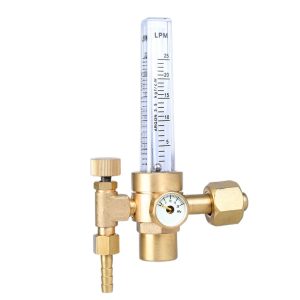 Provov AR-191 Brass Flowmeter Type Pressure Reducer Regulator (0-25 LPM Argon/CO2) for TIG Welding Systems
