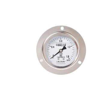 Shanghai Jiangyue YN60BF/ZT Stainless Steel Pressure Gauge (0-1.6MPa, 2.5 Accuracy) for Air, Liquid, Oil, Water Systems