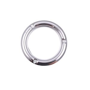 Polished Axial Oil Filled Pressure Gauge Flange (40mm, 50mm, 63mm, 100mm) Stainless Steel, Compatible with Oukate Meters, Jiuzhou Instruments