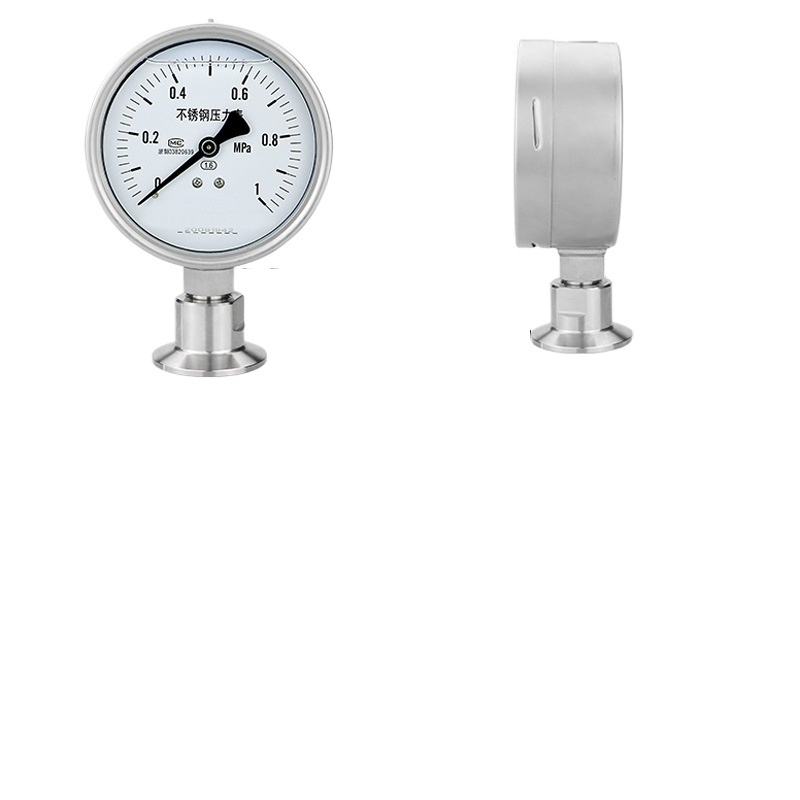 Sanitary Diaphragm Pressure Gauge YTP100BF Stainless Steel Clamp Quick Mount Pressure Gauge 50.5mm - Image 3
