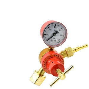 Propane Pressure Regulator Gas Pressure Reducer with Gauge for LGP Heating Tools
