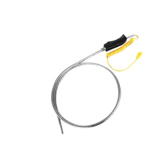 Portable Armored K-Type Thermocouple WRNK-187 with large handle for Molten Aluminum High-Temperature Furnaces