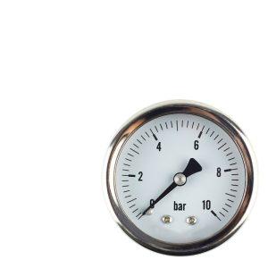 Axial Oil-Filled Pressure Gauge Y50 for Oil/Gas/Liquid/Water Pressure Measurement, Range -0.1-60 bar, 1.0/1.6/2.5 Accuracy, Replaces Y50 Axial Gauge