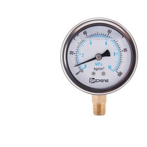TONGHE Radial Oil Pressure Gauge Y62 0-10Kg/cm2 (0-1MPa) High Accuracy Shock-Proof Meter for Automotive & Industrial Use