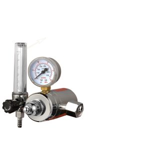 ZENSIN YQT-341 Heated CO2 Pressure Reducer Regulator (0-2.5MPa) for Mixed Gas MIG Welding, Zinc Alloy, PC Tube