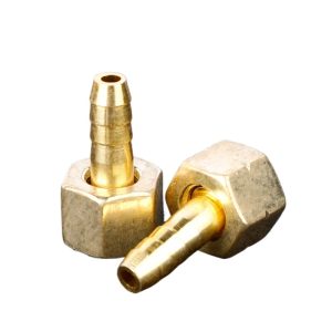 Brass Oxygen Acetylene Gauge Outlet Reducer Connector with 8# Hose Nozzle for Welding