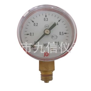 General Pressure Gauge (0-0.6 MPa, 40mm Dial, Bottom Connection) Replaces Y40 for HVAC Systems