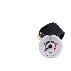 Wall Mounted Boiler Pressure Gauge (27MM) with Capillary Tube for HVAC Systems, Replaces Y28 Y27 Pressure Gauges