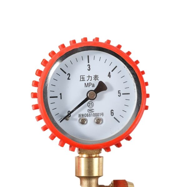 6MPa Pressure Gauge Manifold Set with Brass Valve Body for Central Air Conditioner Pressure Testing and Maintenance, Replaces HVAC HVAC Components - Imej 3