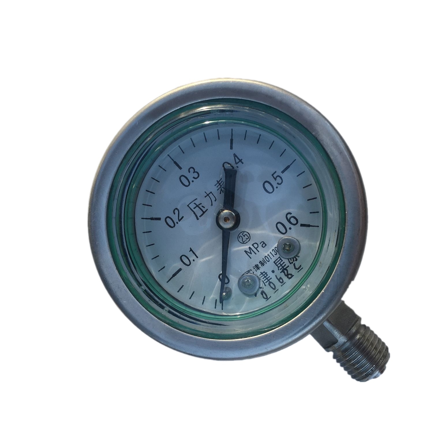 Durable Stainless Steel Pressure Gauge (0-0.6 MPa) for Industrial Water Oil Systems, Replaces YFN-60B Series Gauges - Image 2