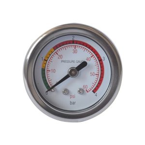 Durable Pressure Gauge (0-60 PSI/0-4 Bar) with 1/8PT Connection for HVAC Systems