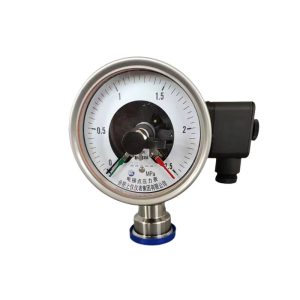 Sanitary Diaphragm Electric Contact Pressure Gauge YXC-100H/MF6 (0-2.5 MPa) for HVAC Systems