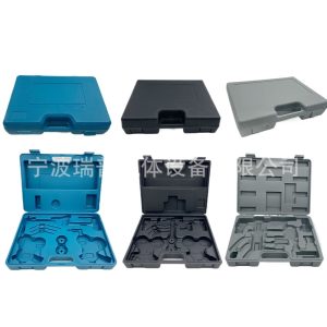 Multi-function Welding Tool Kit Carrying Case with Pressure Reducer Inserts - Durable Plastic Toolbox for North/South American Torches, Blue/Black/Gray Options