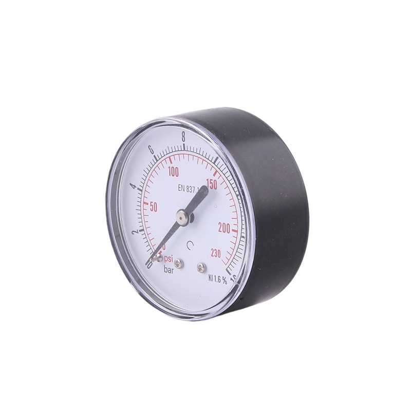 Axial Pressure Gauge 63mm Brass Connector Pressure Meter ABS Plastic Case Snap-in Standard Pressure Gauge for HVAC Systems - Image 3