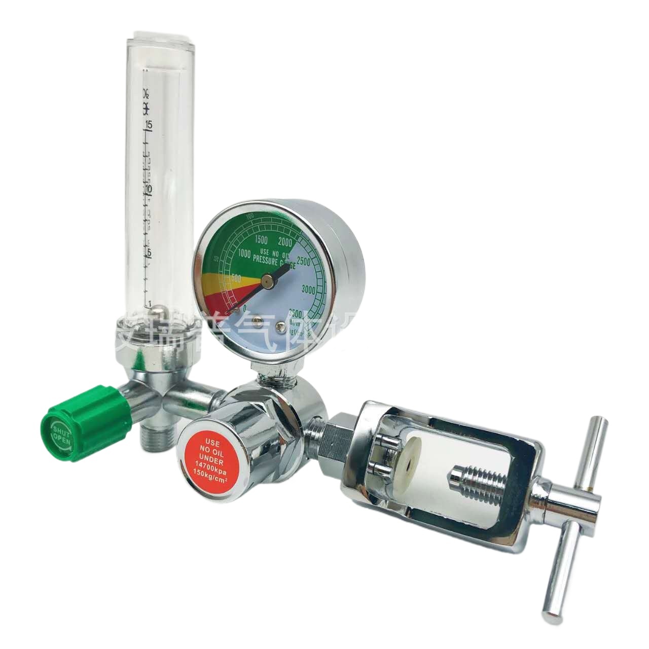 CGA870 Medical Oxygen Regulator Inhaler Kit with Flow Meter and Pressure Gauge - Image 2